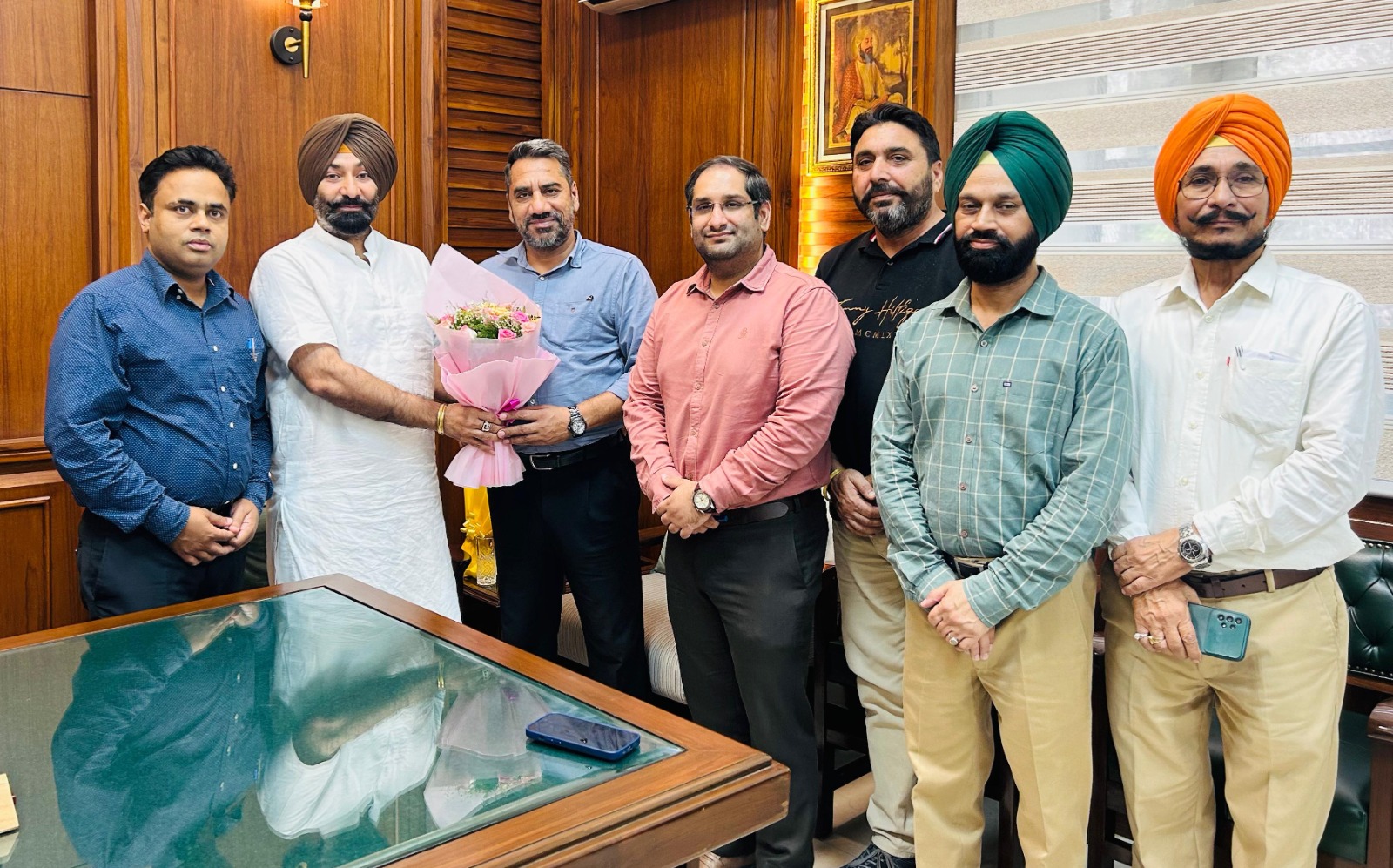 Ranjodh Singh Hadana welcomed the new MD and AMD of PRTC
